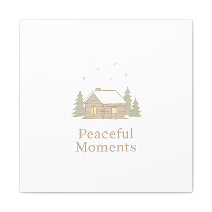 Peaceful Moments Cabin Canvas-Canvas-Haxberry-Printify