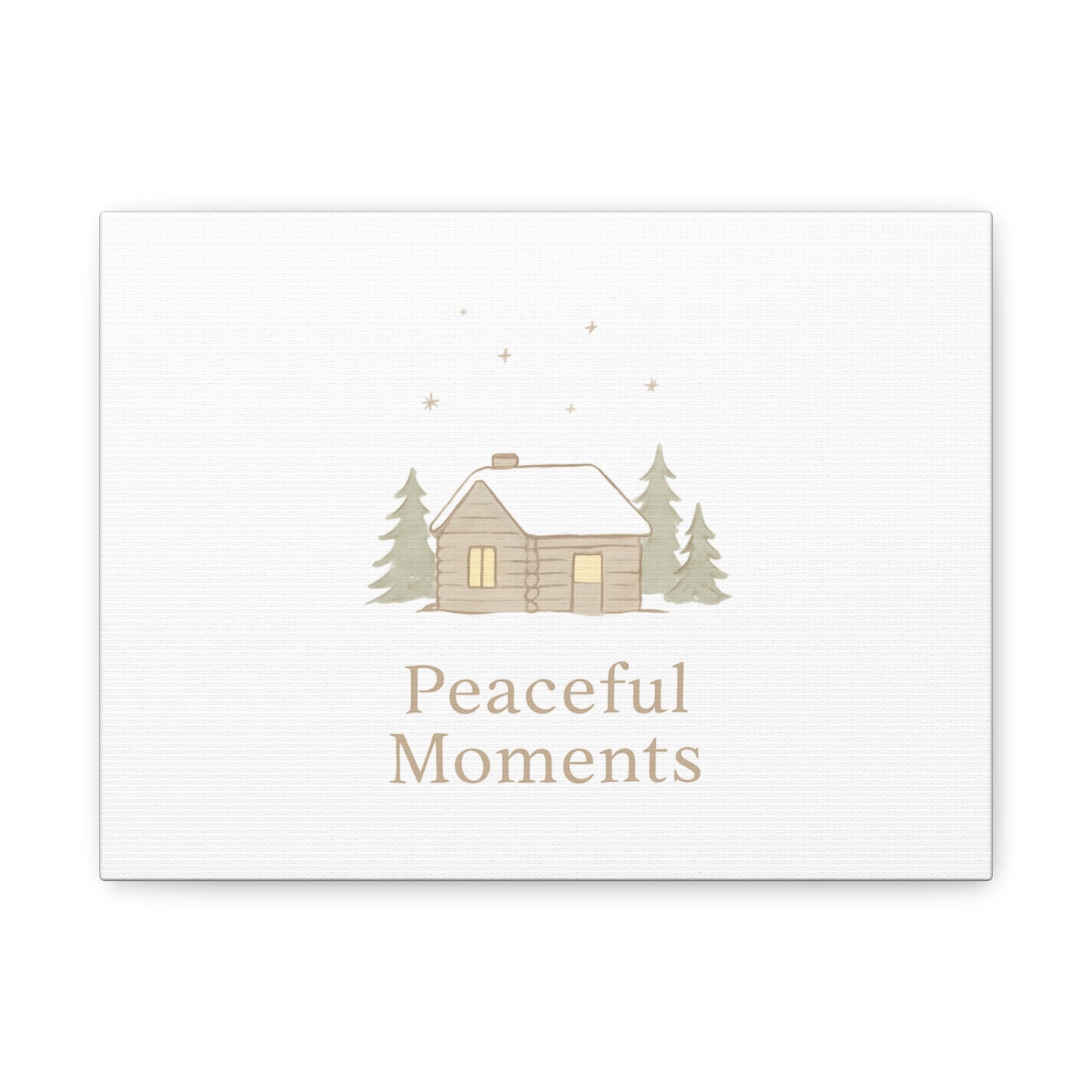Peaceful Moments Cabin Canvas-Canvas-Haxberry-Printify