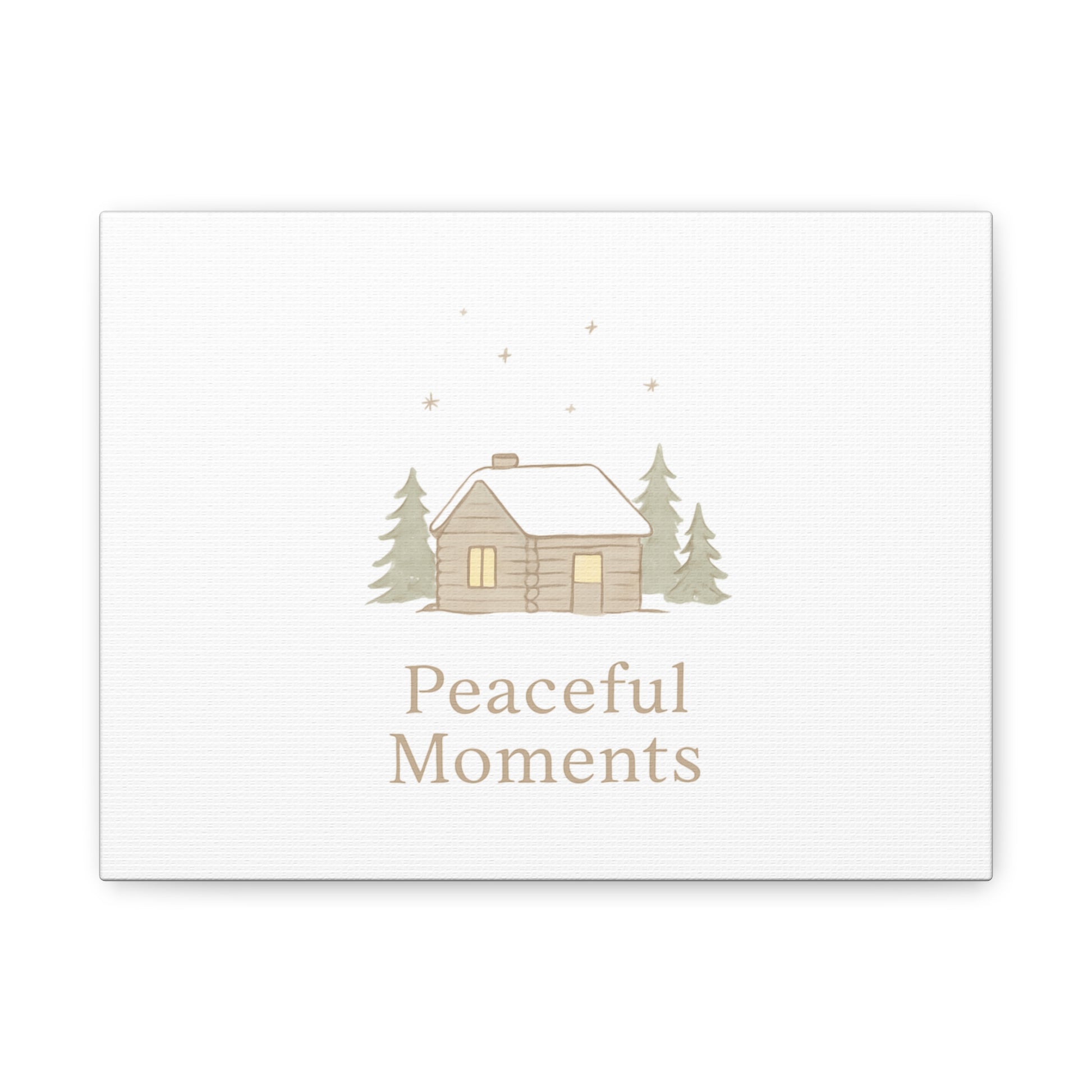 Peaceful Moments Cabin Canvas-Canvas-Haxberry-Printify