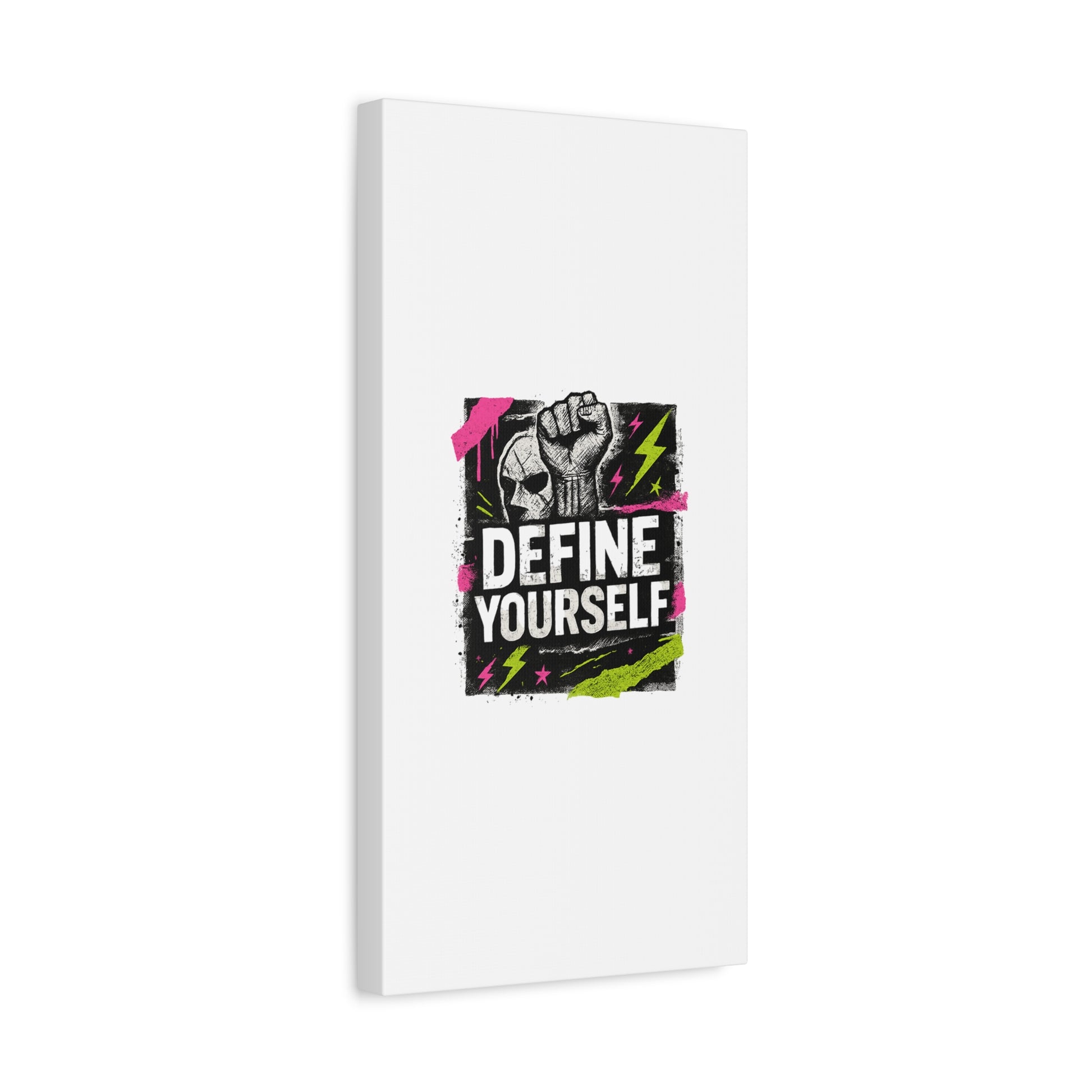 Define Yourself Canvas Wall Art — Bold Motivational Matte Print-Canvas-Haxberry-Printify