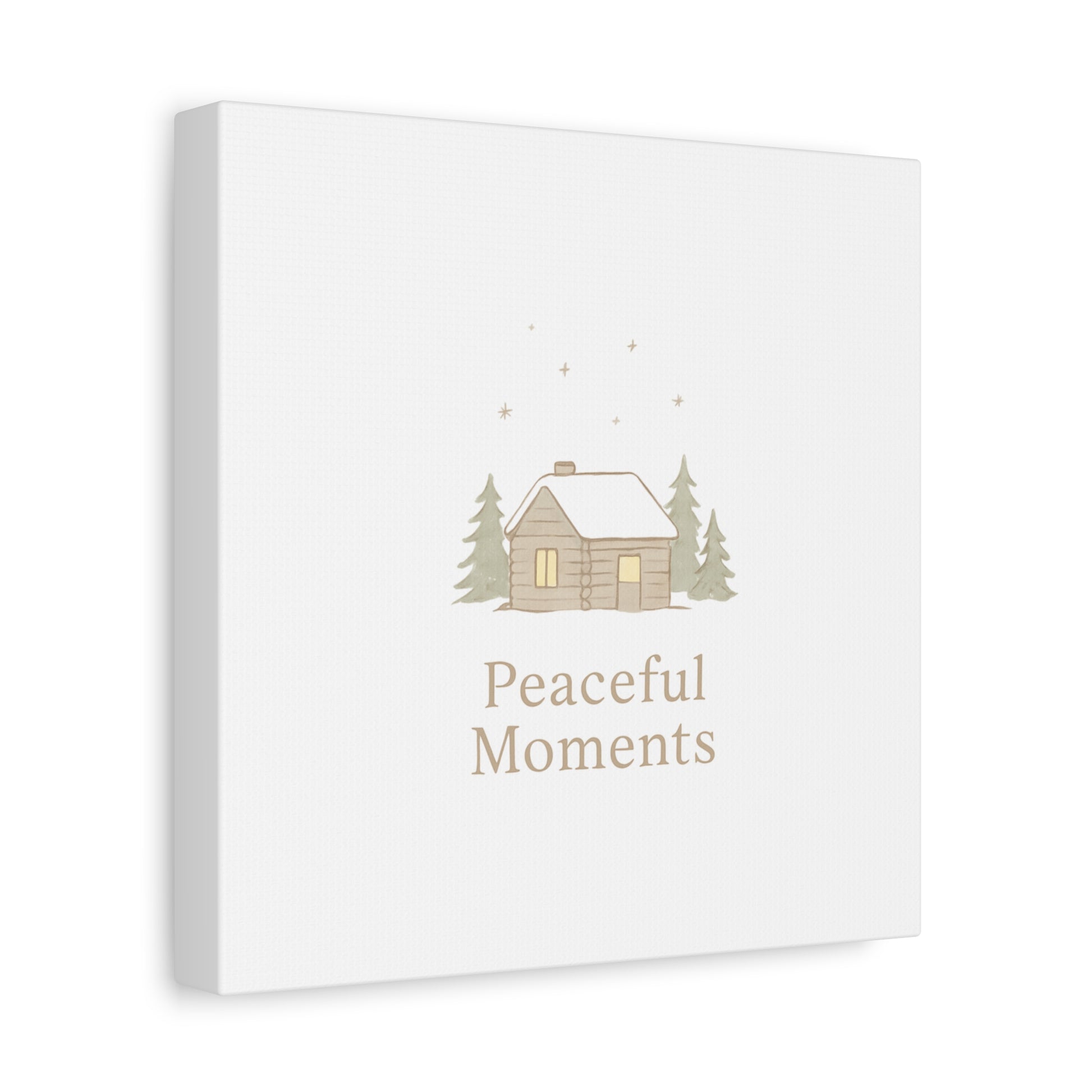 Peaceful Moments Cabin Canvas-Canvas-Haxberry-Printify