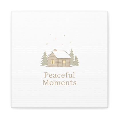Peaceful Moments Cabin Canvas-Canvas-Haxberry-Printify