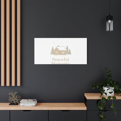 Peaceful Moments Cabin Canvas-Canvas-Haxberry-Printify