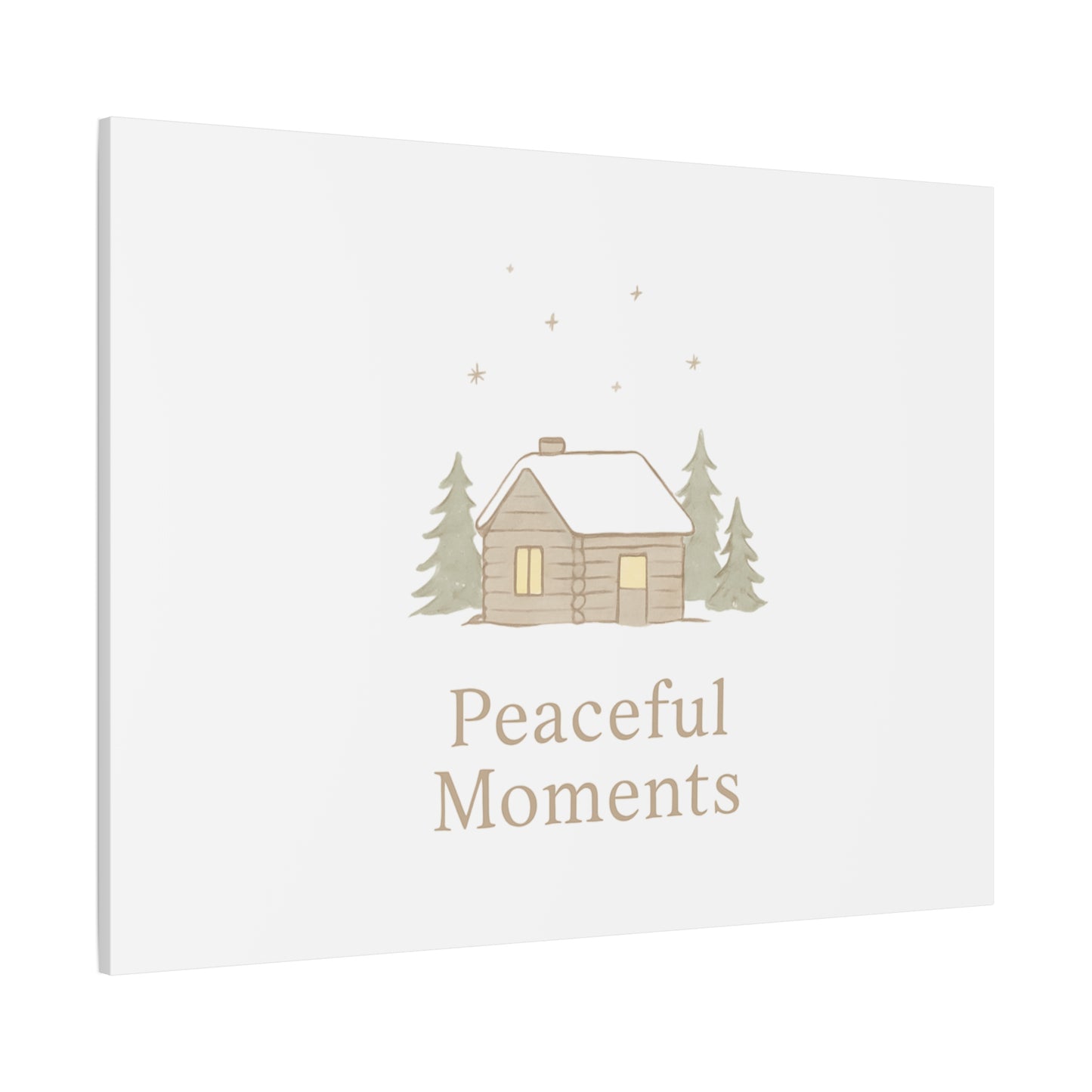 Peaceful Moments Cabin Canvas-Canvas-Haxberry-Printify