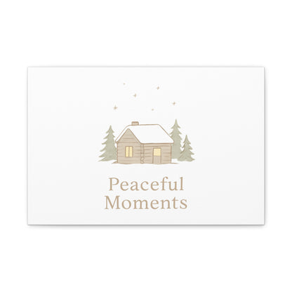 Peaceful Moments Cabin Canvas-Canvas-Haxberry-Printify