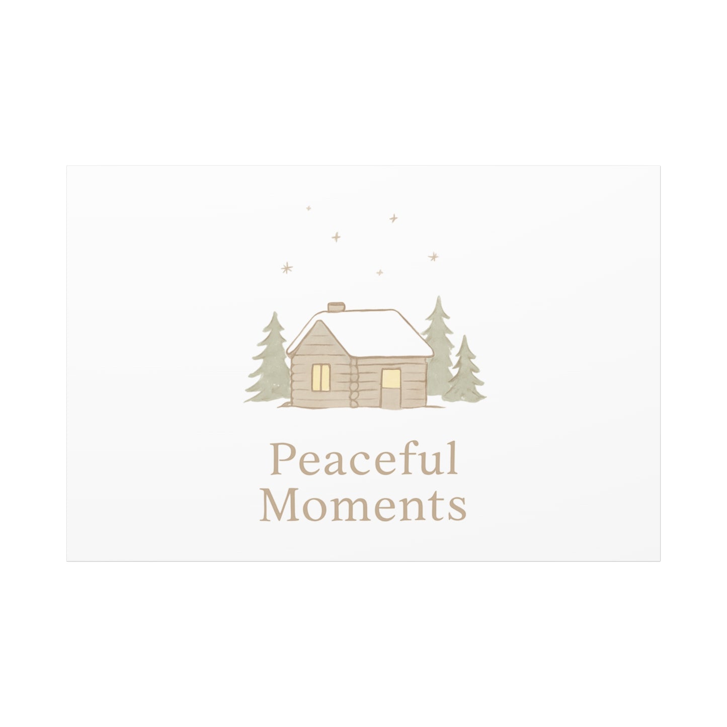 Peaceful Moments Cabin Canvas-Canvas-Haxberry-Printify