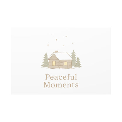 Peaceful Moments Cabin Canvas-Canvas-Haxberry-Printify