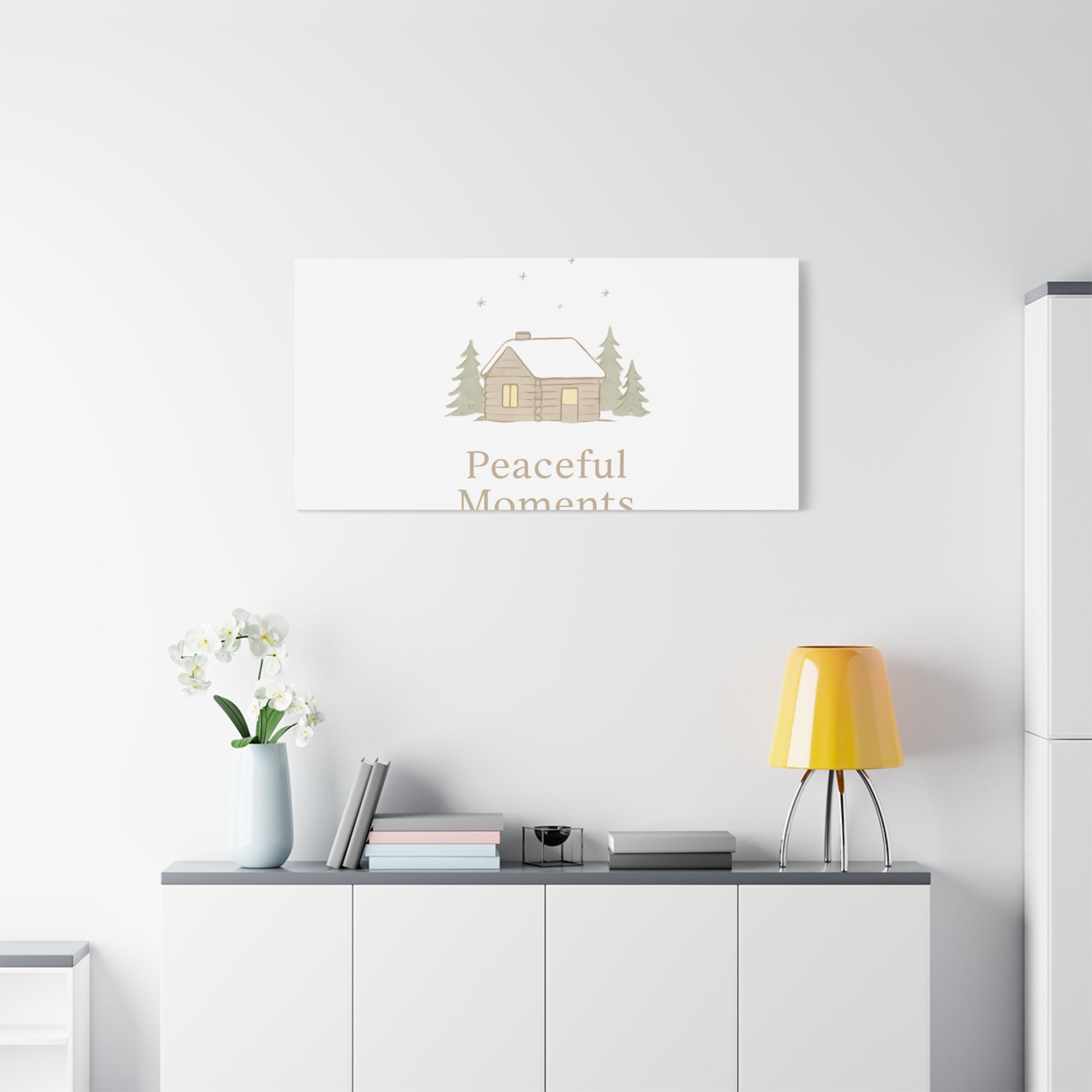 Peaceful Moments Cabin Canvas-Canvas-Haxberry-Printify