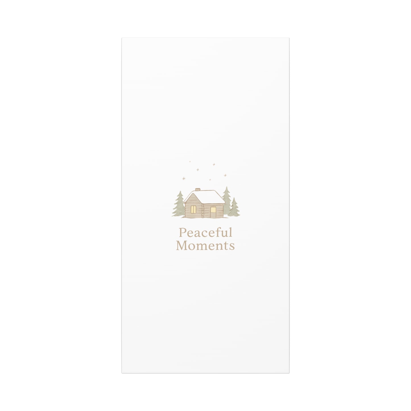 Peaceful Moments Cabin Canvas-Canvas-Haxberry-Printify