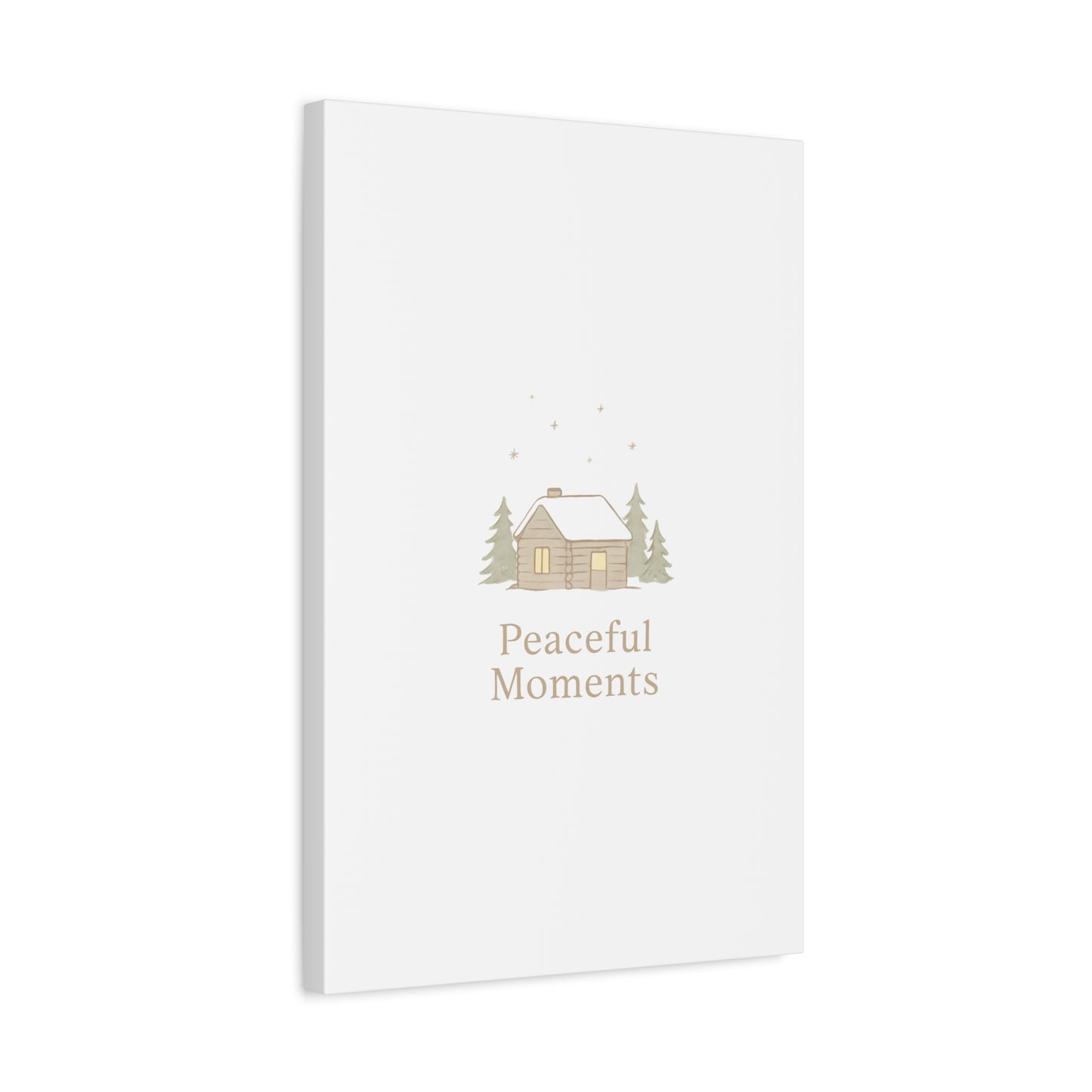 Peaceful Moments Cabin Canvas-Canvas-Haxberry-Printify
