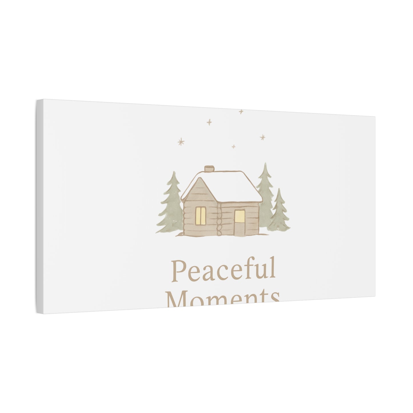 Peaceful Moments Cabin Canvas-Canvas-Haxberry-Printify