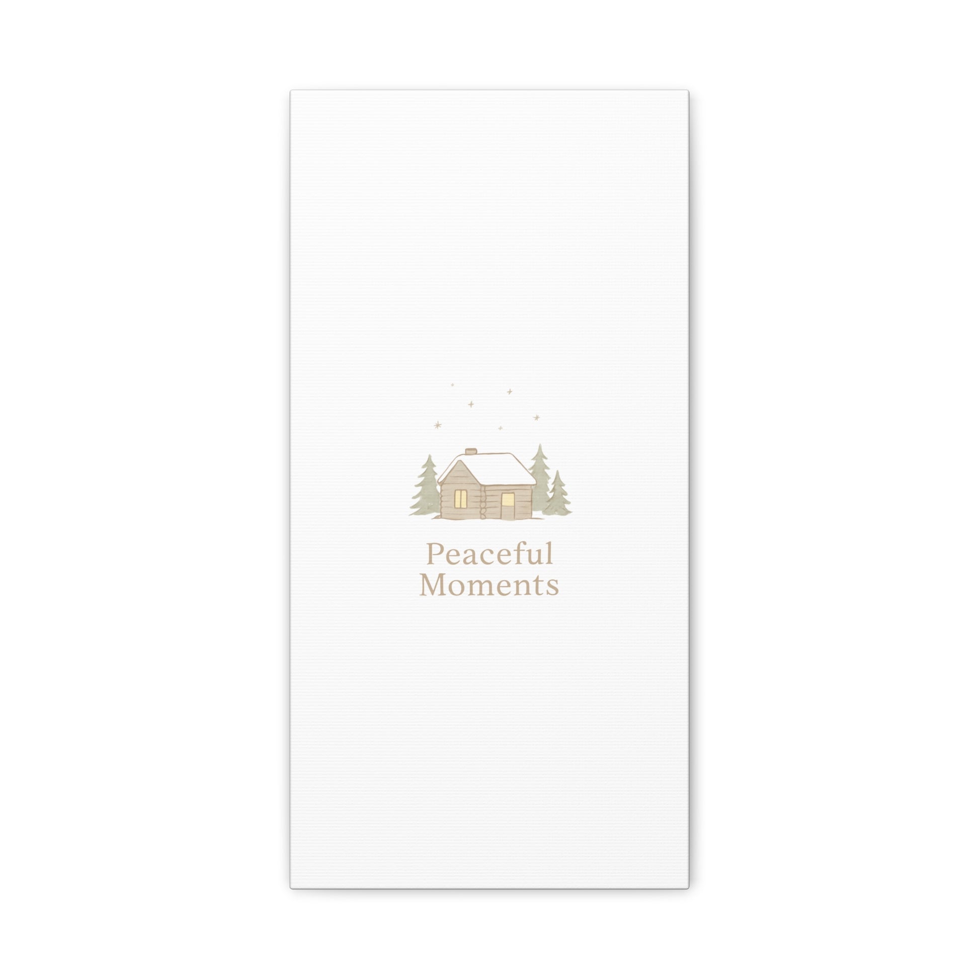 Peaceful Moments Cabin Canvas-Canvas-Haxberry-Printify