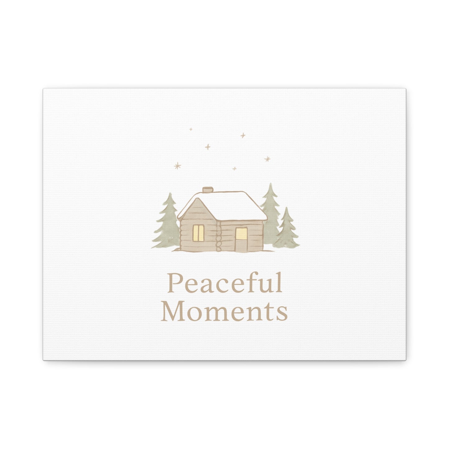 Peaceful Moments Cabin Canvas-Canvas-Haxberry-Printify