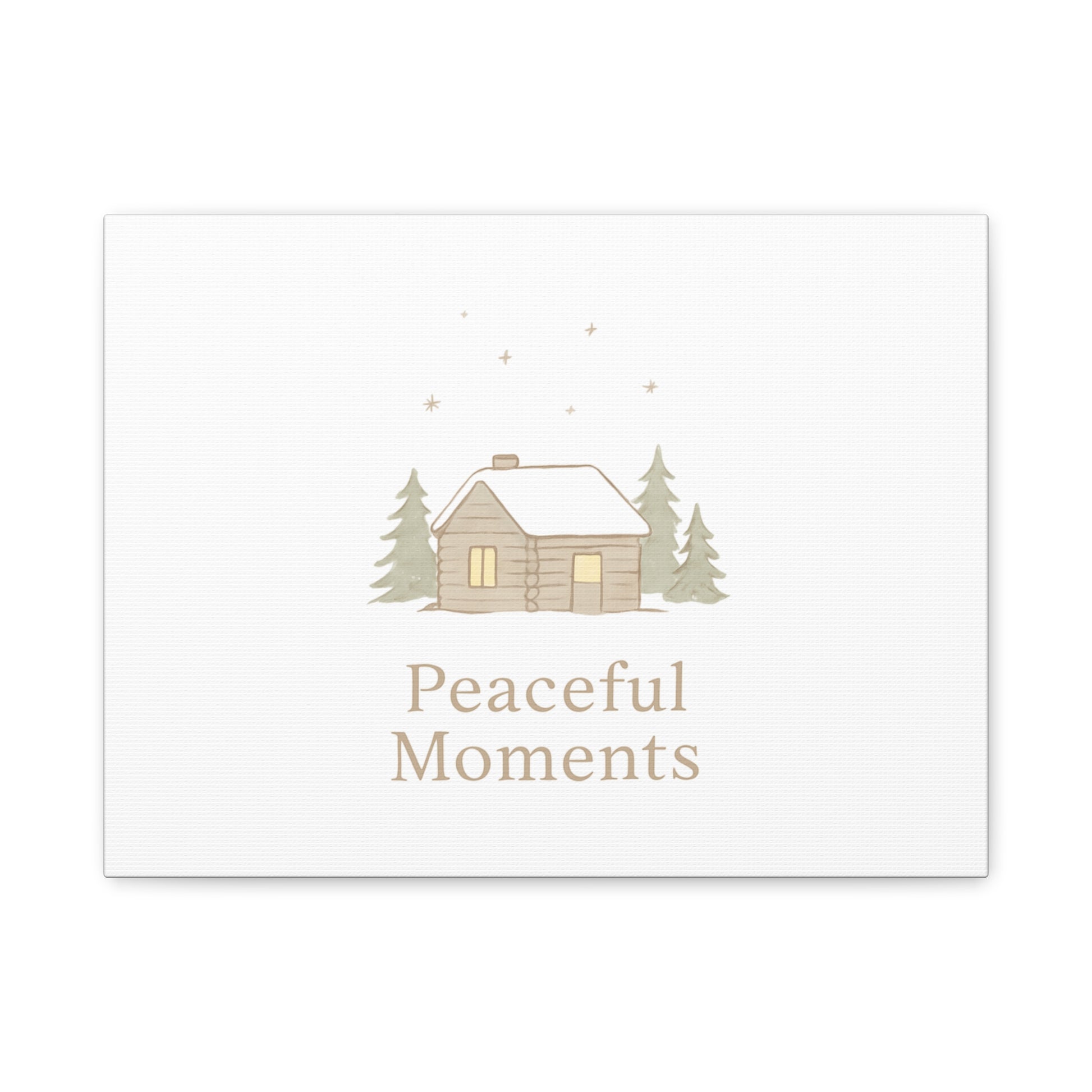 Peaceful Moments Cabin Canvas-Canvas-Haxberry-Printify