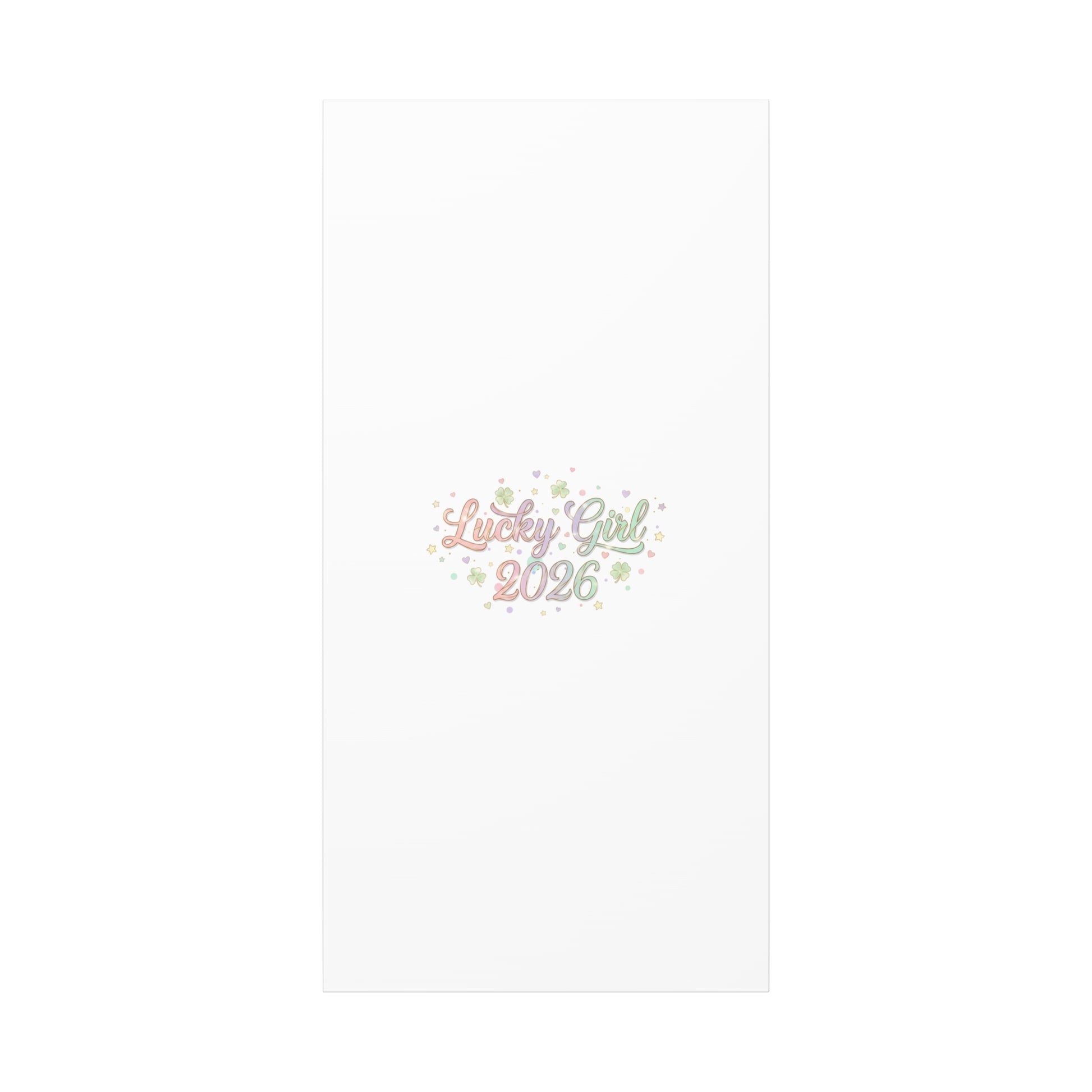 Lucky Girl 2026 Canvas | Manifest Luck, Lucky Charms Wall Art-Canvas-Haxberry-Printify