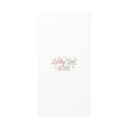 Lucky Girl 2026 Canvas | Manifest Luck, Lucky Charms Wall Art-Canvas-Haxberry-Printify