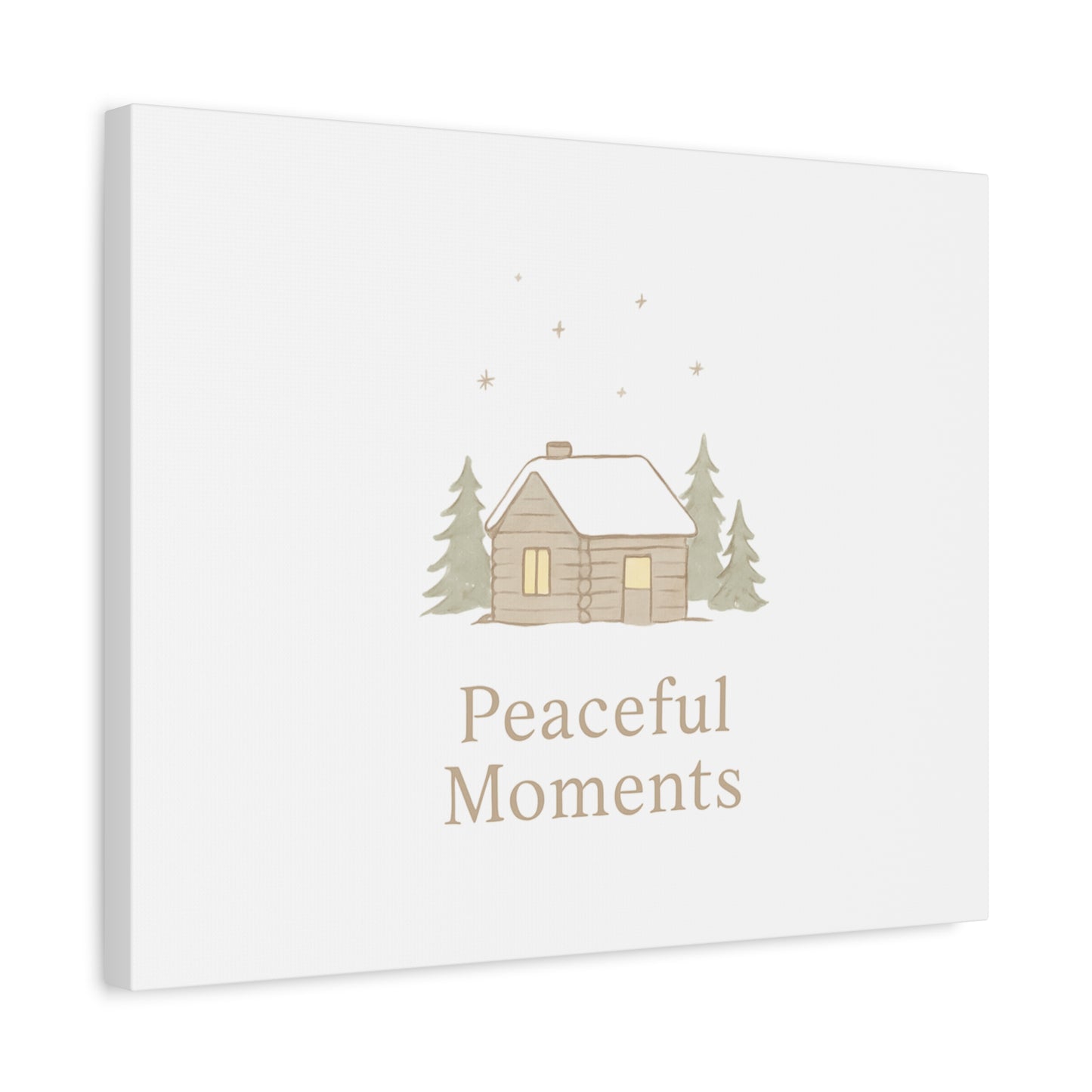 Peaceful Moments Cabin Canvas-Canvas-Haxberry-Printify