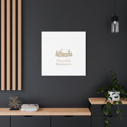Peaceful Moments Cabin Canvas-Canvas-Haxberry-Printify