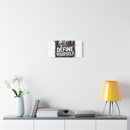 Define Yourself Canvas Wall Art — Bold Motivational Matte Print-Canvas-Haxberry-Printify