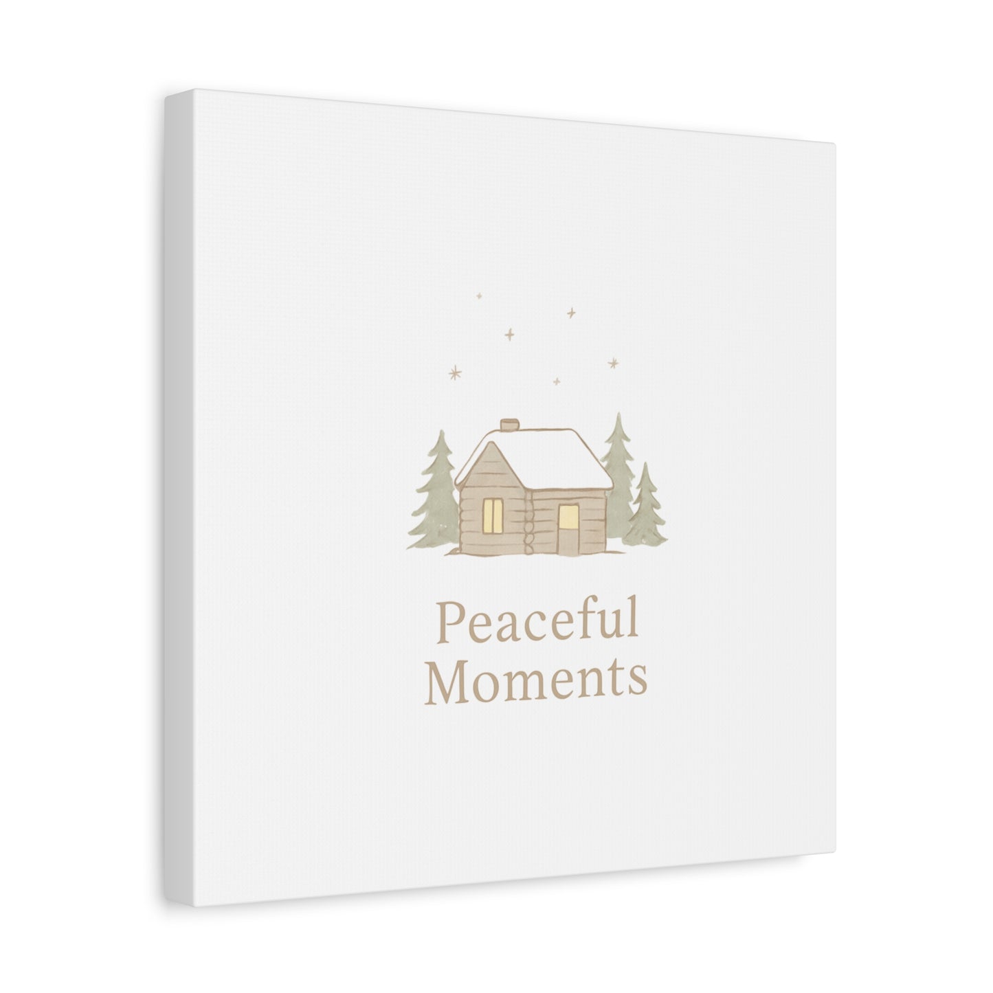 Peaceful Moments Cabin Canvas-Canvas-Haxberry-Printify
