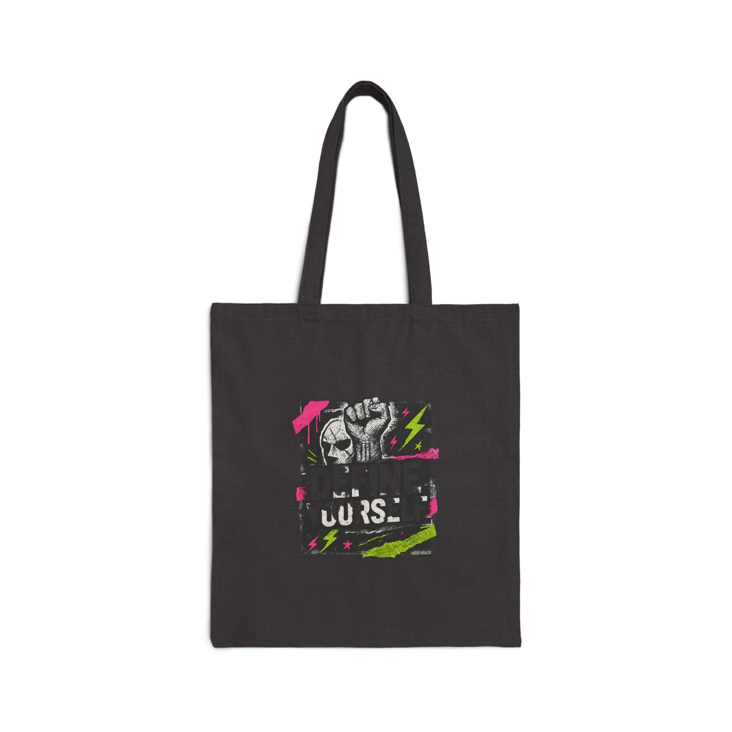 Define Yourself Canvas Tote Bag — Empowerment Graphic Eco-Friendly Shopper-Bags-Haxberry-Printify