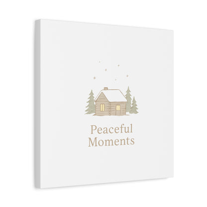 Peaceful Moments Cabin Canvas-Canvas-Haxberry-Printify
