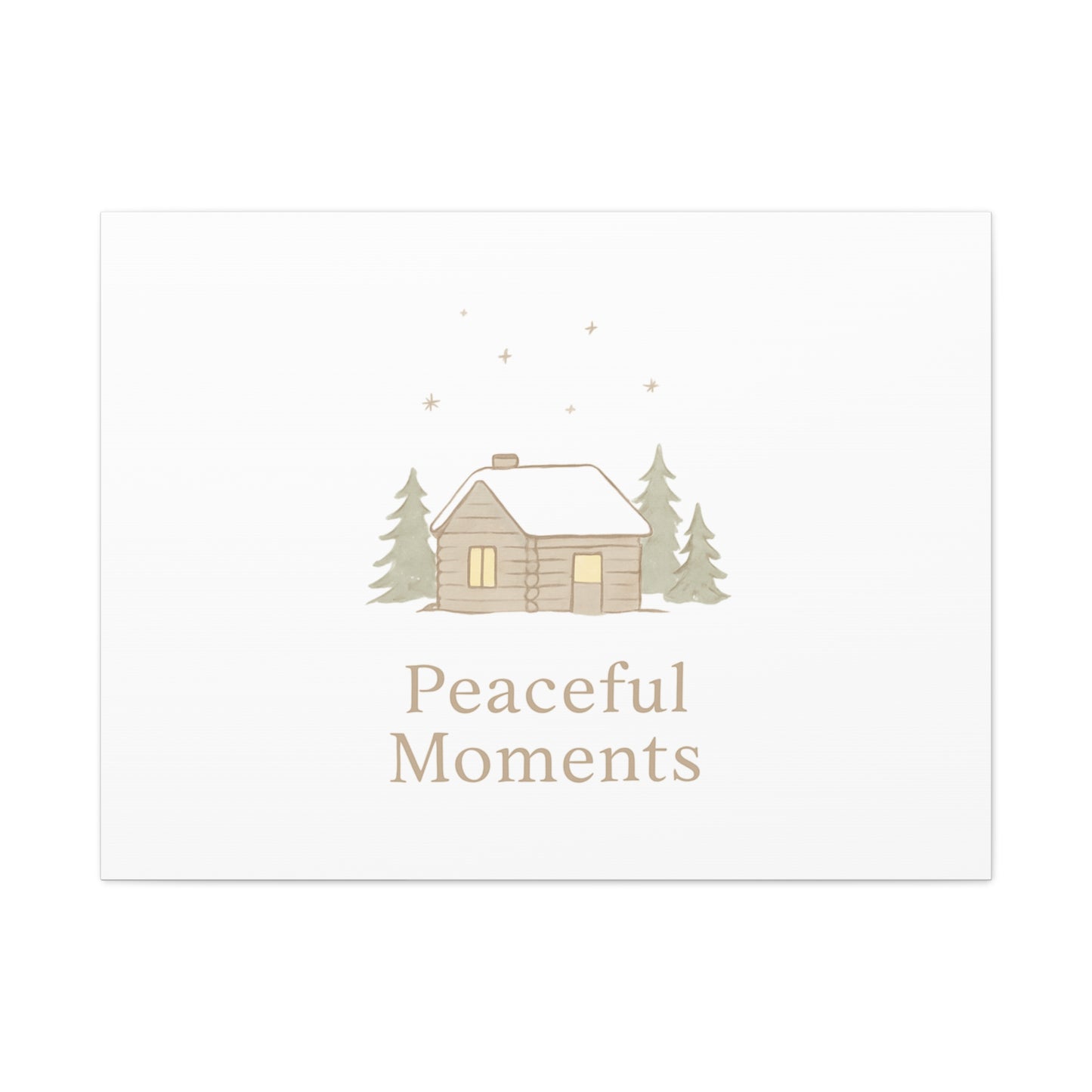 Peaceful Moments Cabin Canvas-Canvas-Haxberry-Printify