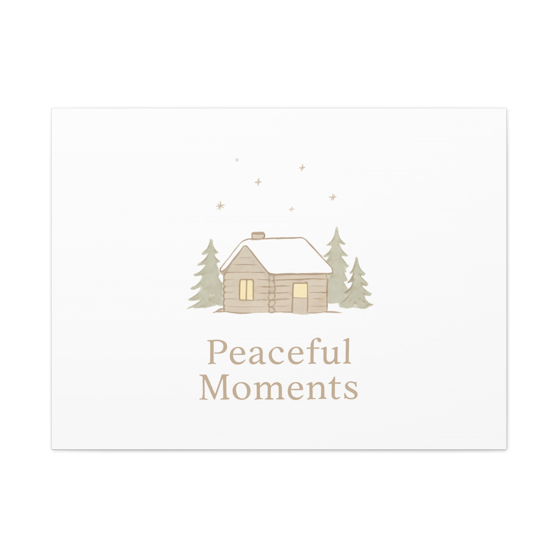 Peaceful Moments Cabin Canvas-Canvas-Haxberry-Printify