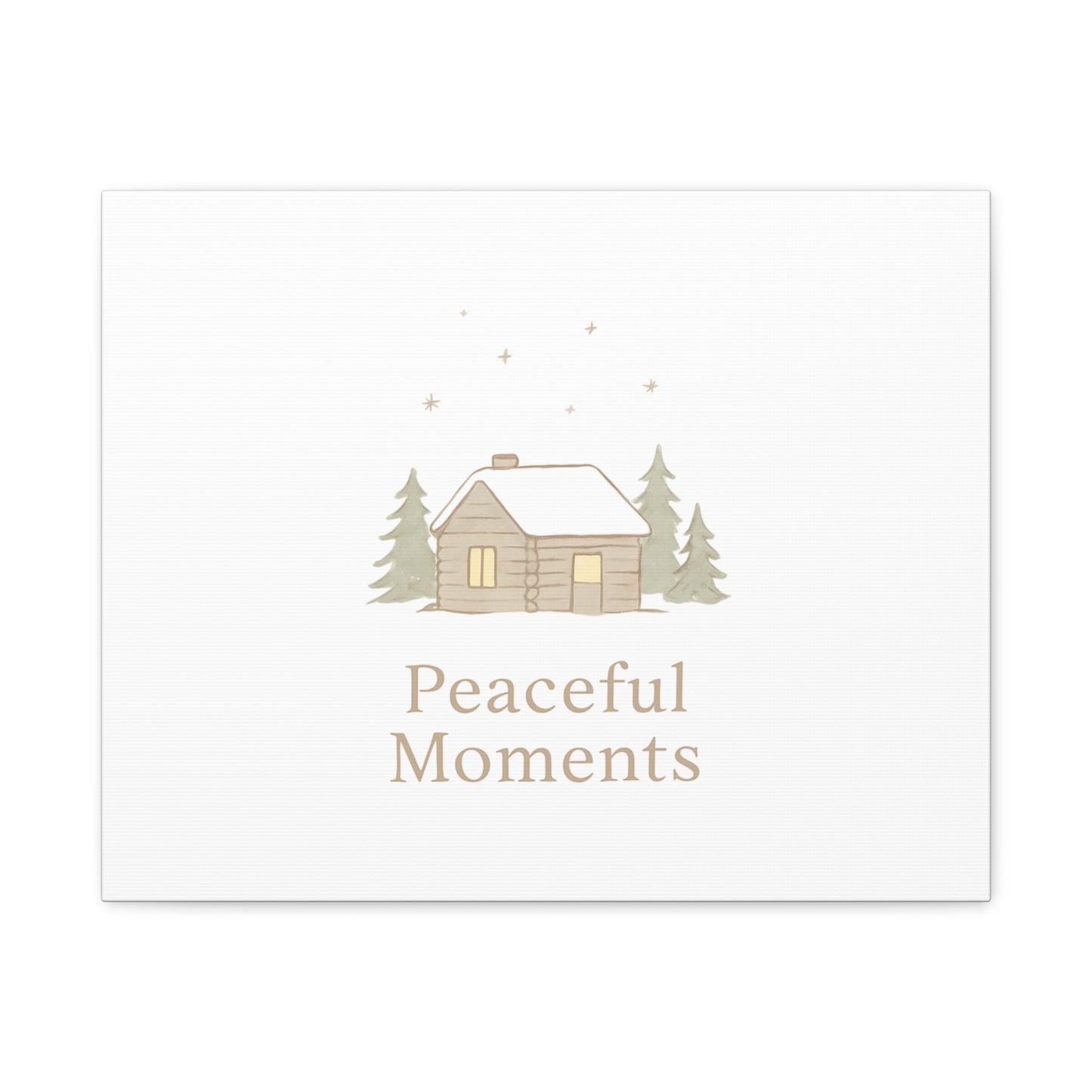 Peaceful Moments Cabin Canvas-Canvas-Haxberry-Printify