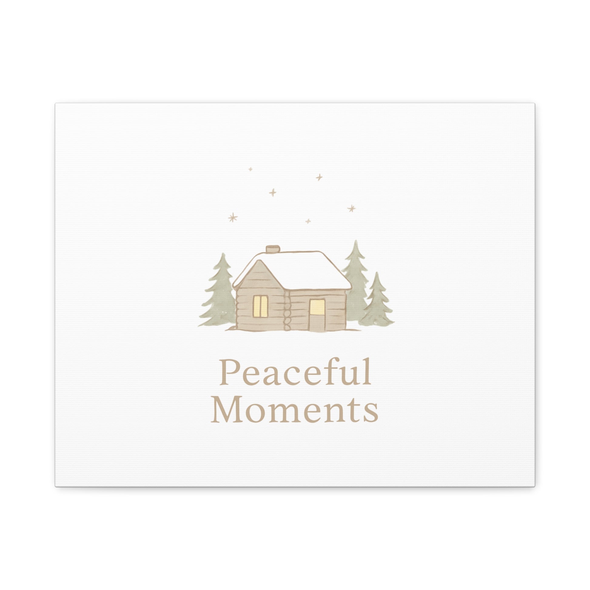 Peaceful Moments Cabin Canvas-Canvas-Haxberry-Printify