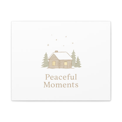 Peaceful Moments Cabin Canvas-Canvas-Haxberry-Printify