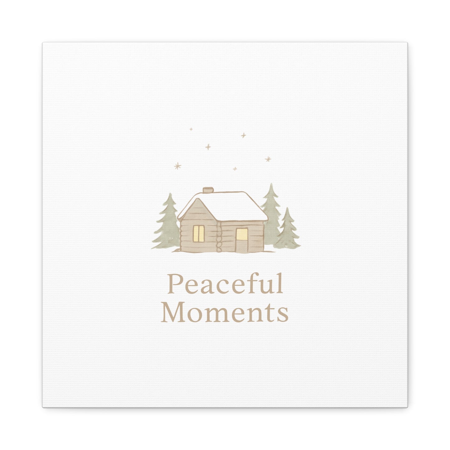 Peaceful Moments Cabin Canvas-Canvas-Haxberry-Printify