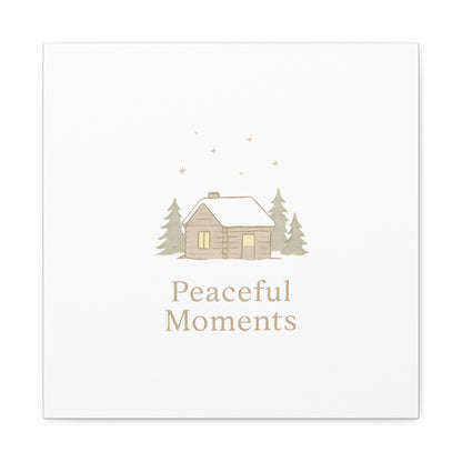 Peaceful Moments Cabin Canvas-Canvas-Haxberry-Printify