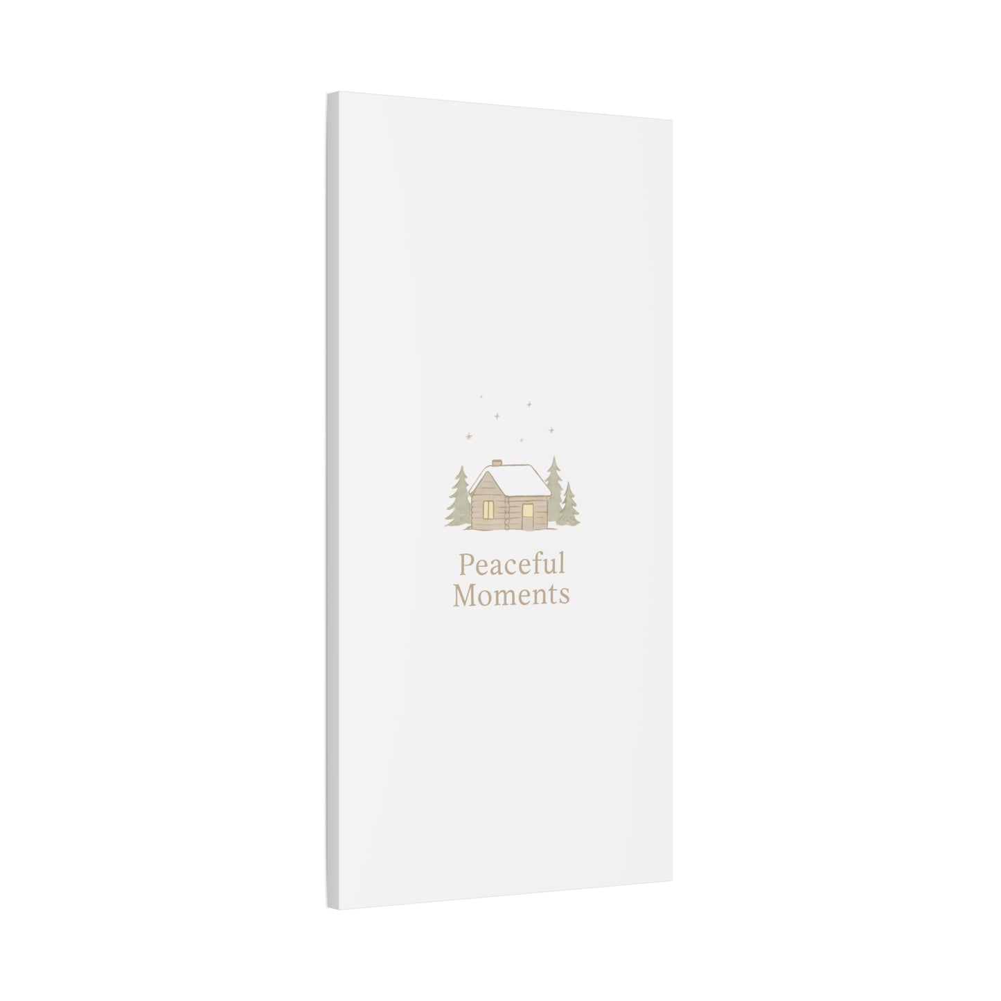 Peaceful Moments Cabin Canvas-Canvas-Haxberry-Printify