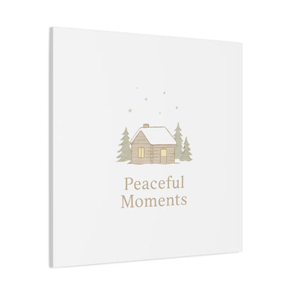 Peaceful Moments Cabin Canvas-Canvas-Haxberry-Printify