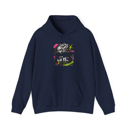Define Yourself Graphic Hoodie — Empowerment Streetwear Sweatshirt-Hoodie-Haxberry-Size:S-Color:Navy-Printify