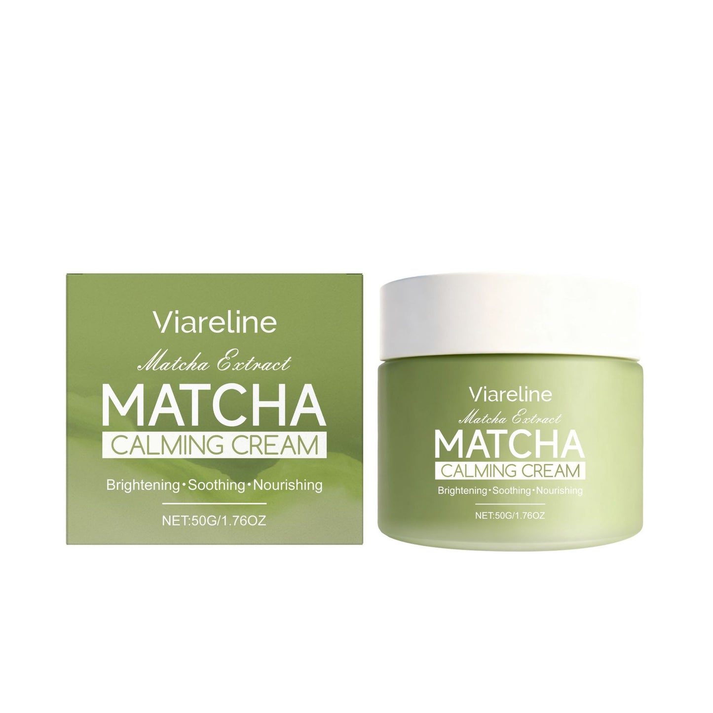 Matcha extract face cream: Nourishes dry skin, smooth texture, lightweight and easily absorbed, perfect for daily skincare.-Others-Haxberry-Haxberry