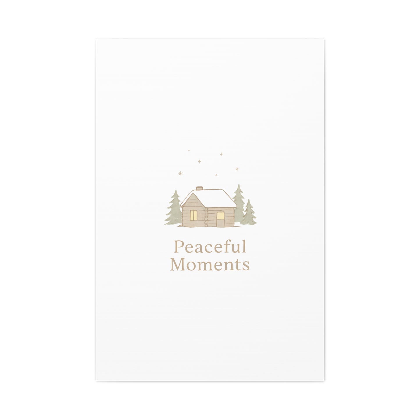 Peaceful Moments Cabin Canvas-Canvas-Haxberry-Printify