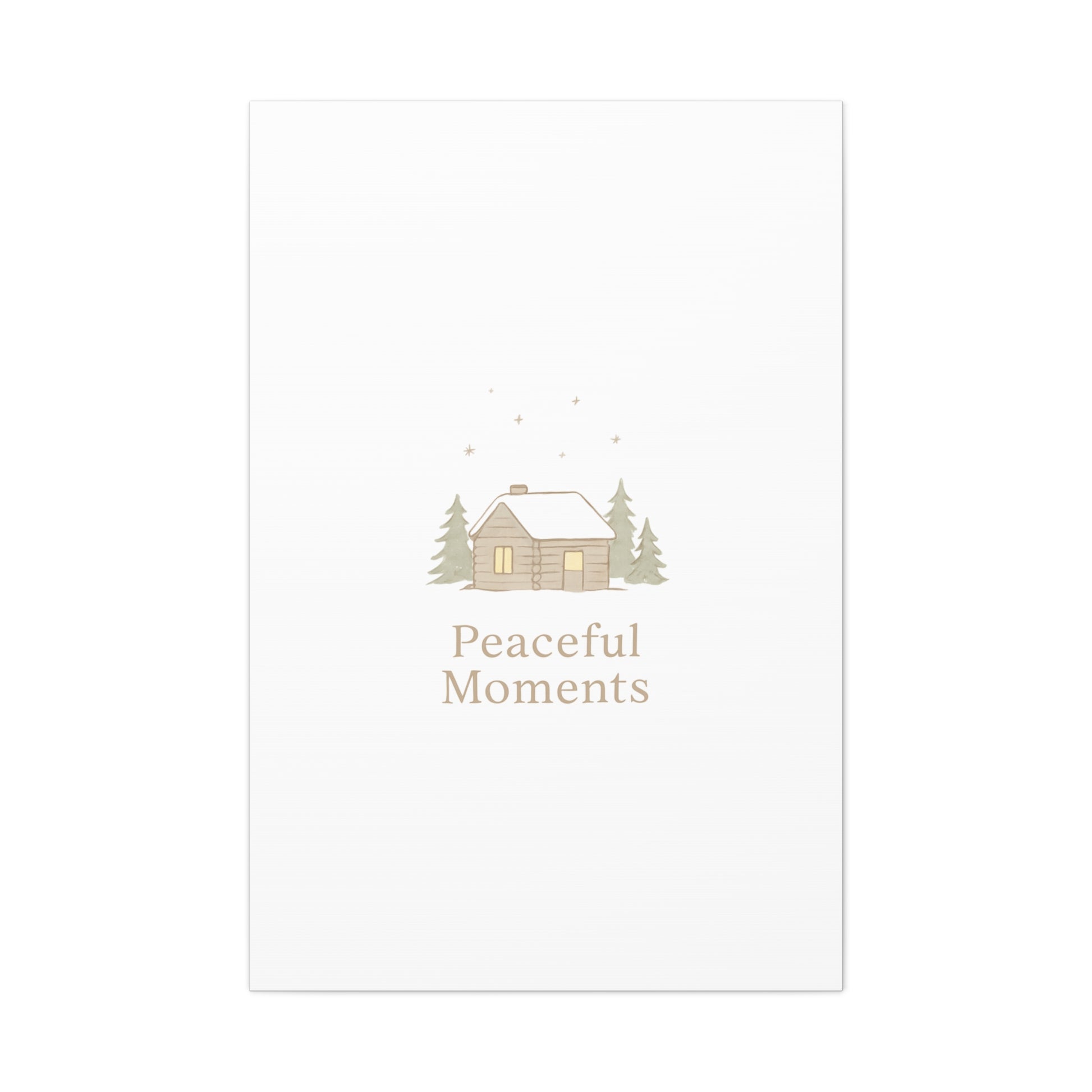 Peaceful Moments Cabin Canvas-Canvas-Haxberry-Printify