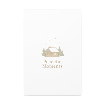 Peaceful Moments Cabin Canvas-Canvas-Haxberry-Printify