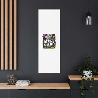 Define Yourself Canvas Wall Art — Bold Motivational Matte Print-Canvas-Haxberry-Printify