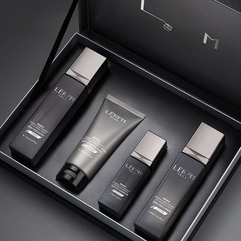 Men's skin care products-Men's T-Shirt | GILDAN 5000-Haxberry-Product specifications:Bamboo Extract Oil Control 4pcs-Haxberry