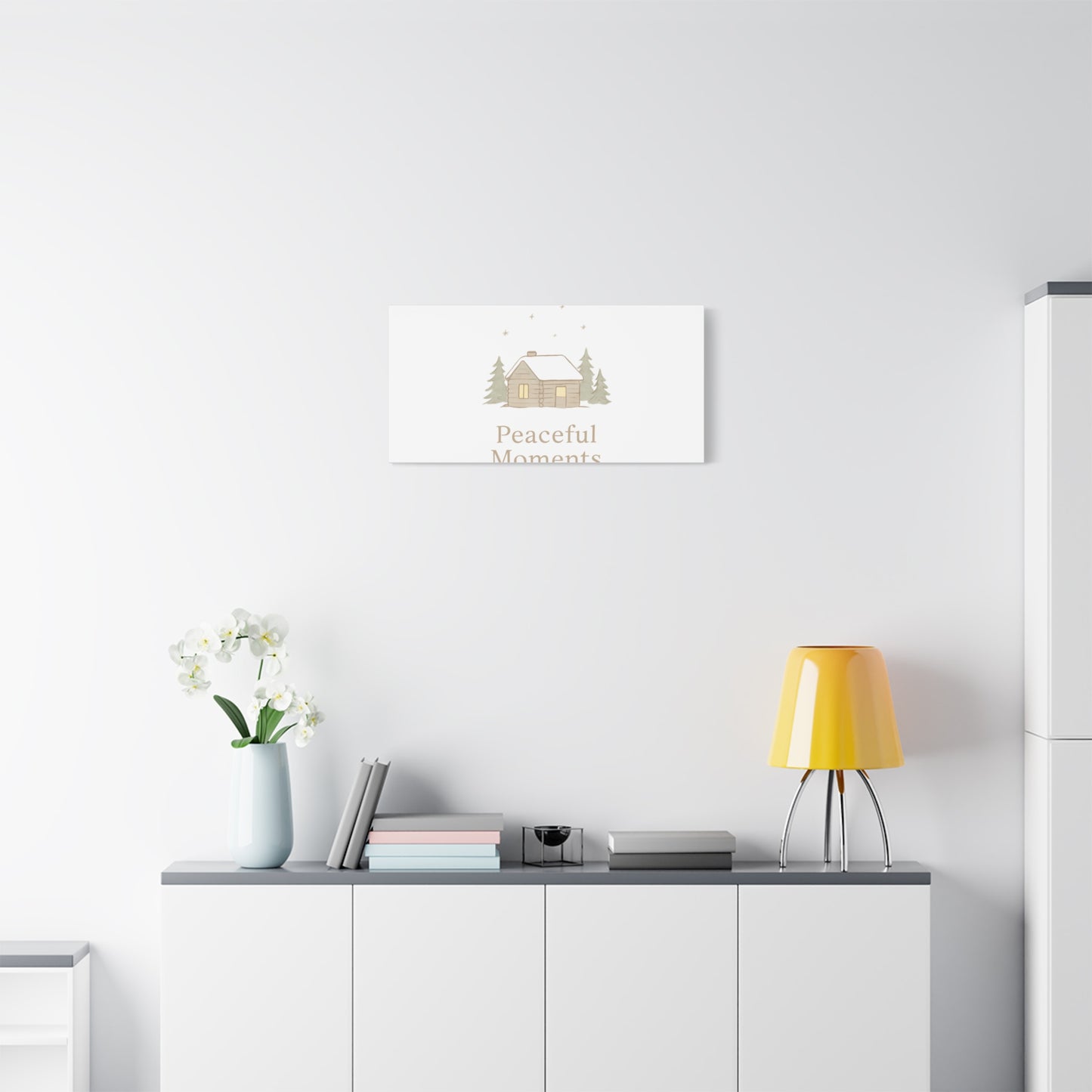 Peaceful Moments Cabin Canvas-Canvas-Haxberry-Printify