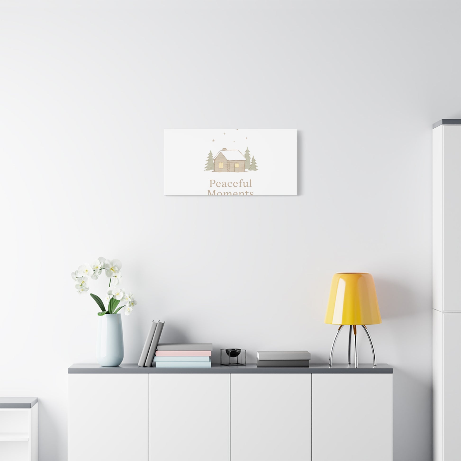 Peaceful Moments Cabin Canvas-Canvas-Haxberry-Printify