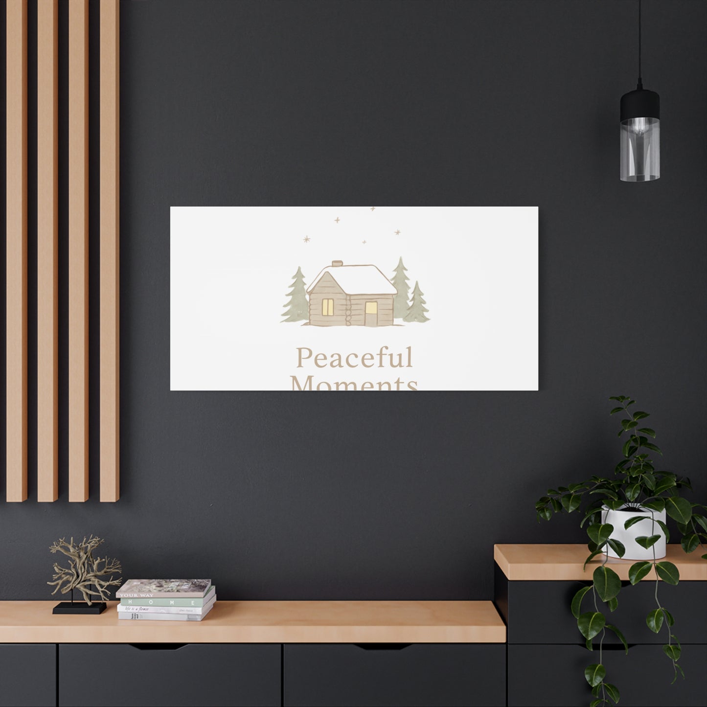 Peaceful Moments Cabin Canvas-Canvas-Haxberry-Printify