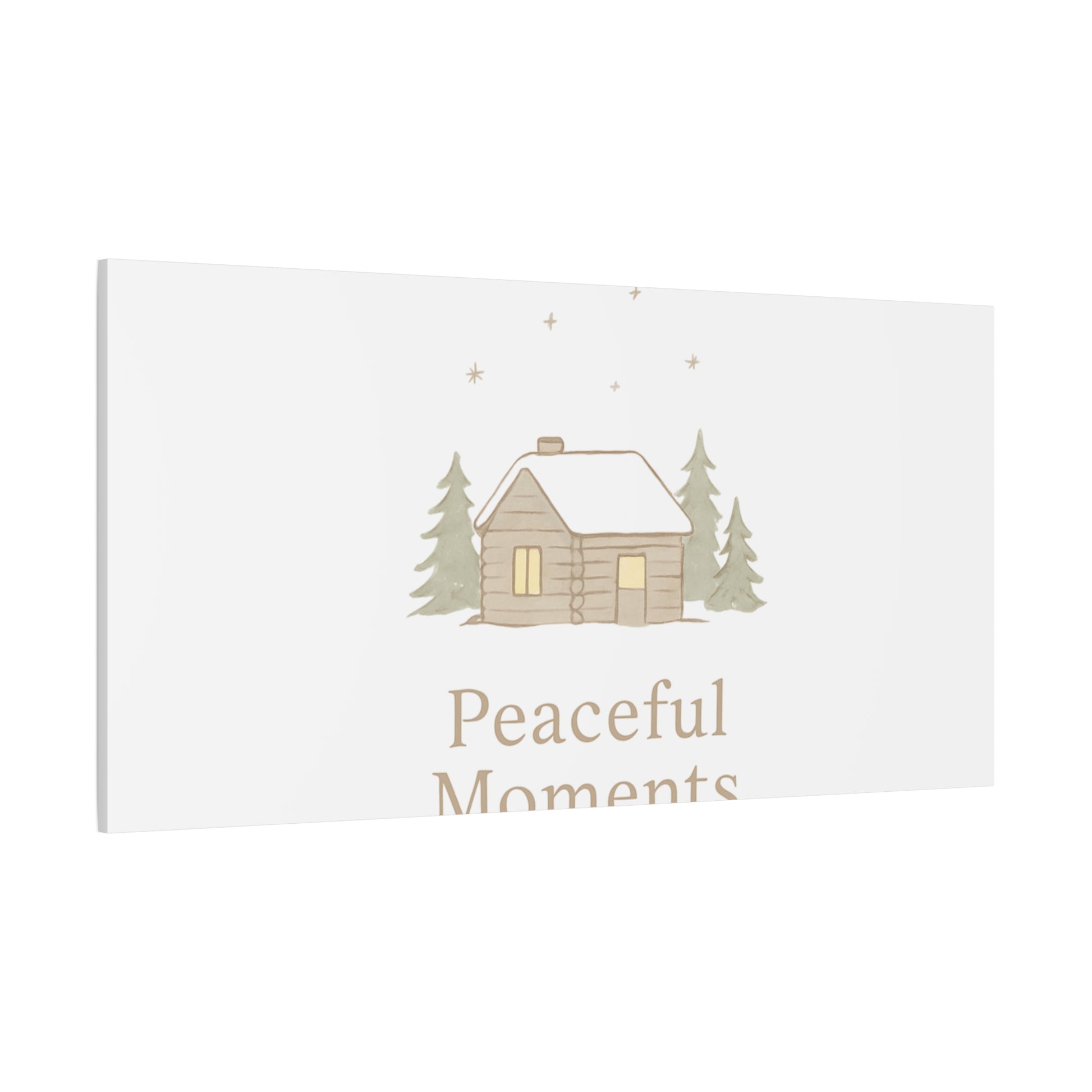Peaceful Moments Cabin Canvas-Canvas-Haxberry-Printify