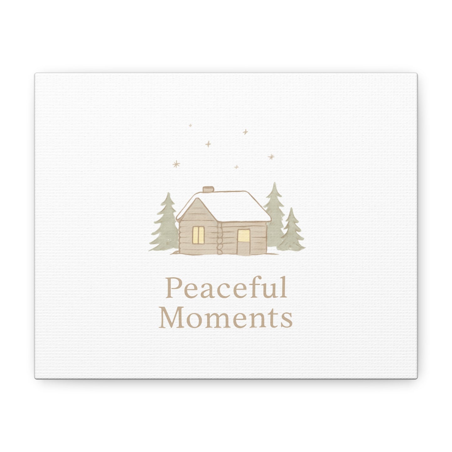 Peaceful Moments Cabin Canvas-Canvas-Haxberry-Printify