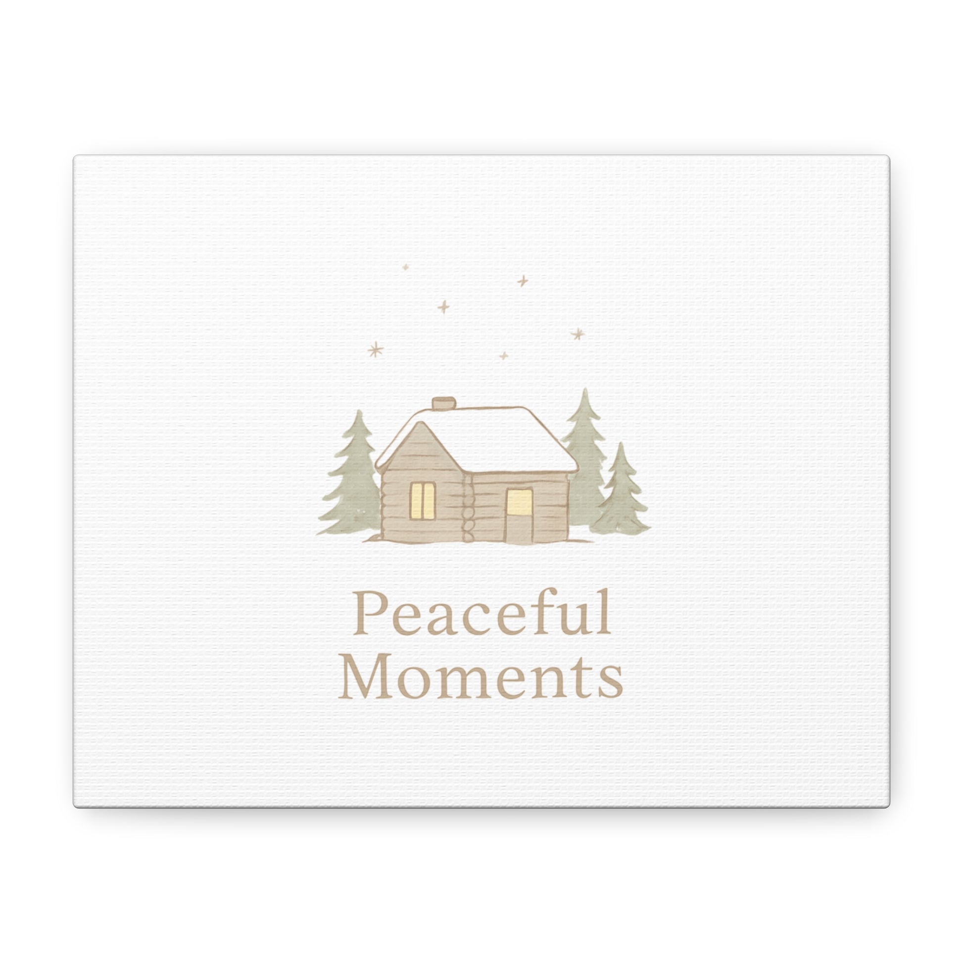 Peaceful Moments Cabin Canvas-Canvas-Haxberry-Printify