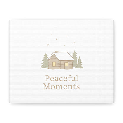 Peaceful Moments Cabin Canvas-Canvas-Haxberry-Printify