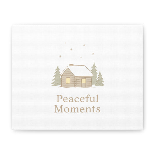 Peaceful Moments Cabin Canvas-Canvas-Haxberry-Printify